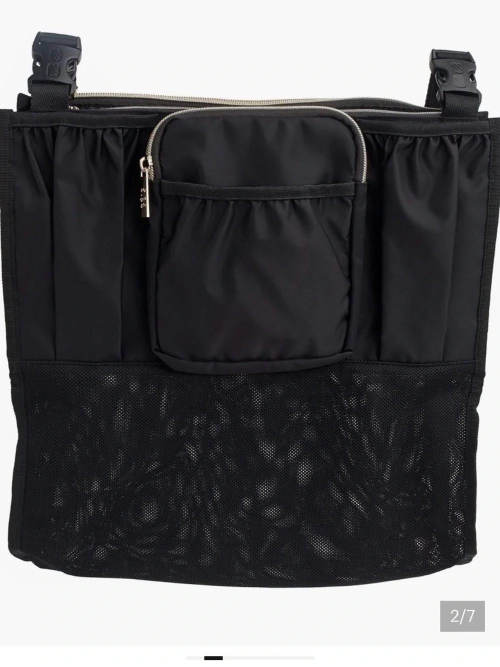 BEIS Black Stroller Organizer with Bottle Holders